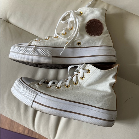 Custom Design white platform converse - Picture 10 of 13
